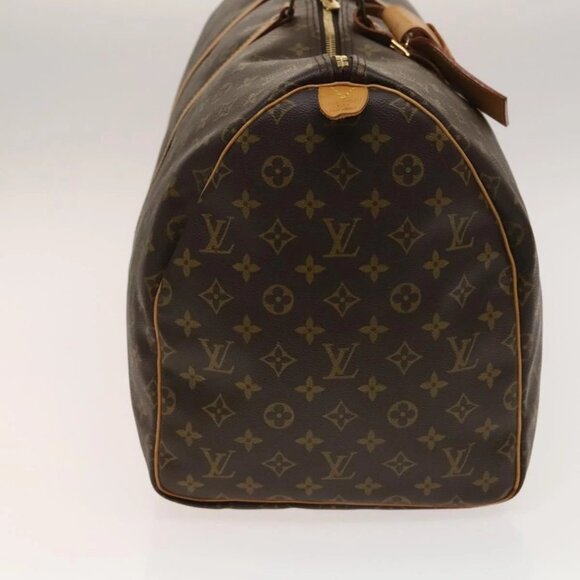 LOUIS VUITTON Monogram Keepall 55 Boston Bag M41424 LV Auth 142205 - Picture 6 of 16